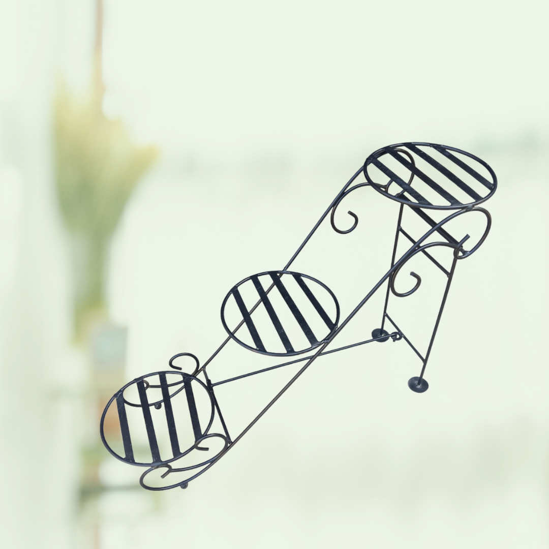 Foldable 3-tier planter rack