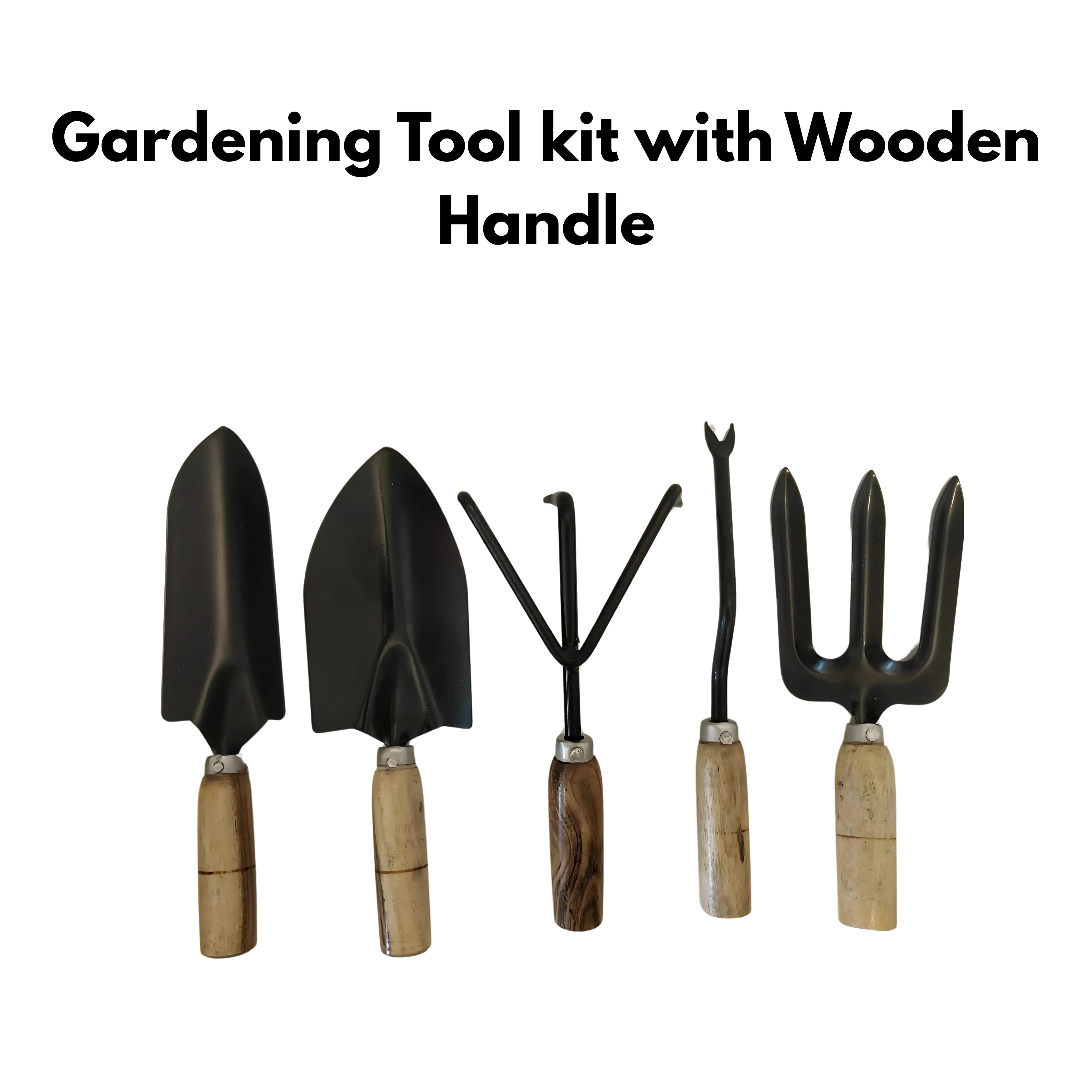 Gardening combo kit with tools and soil