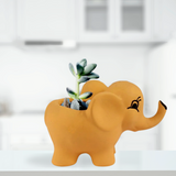 Elephant shaped ceramic pot