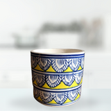 Artisanal hand-painted planter