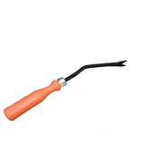 Garden weeding tool with PVC handle
