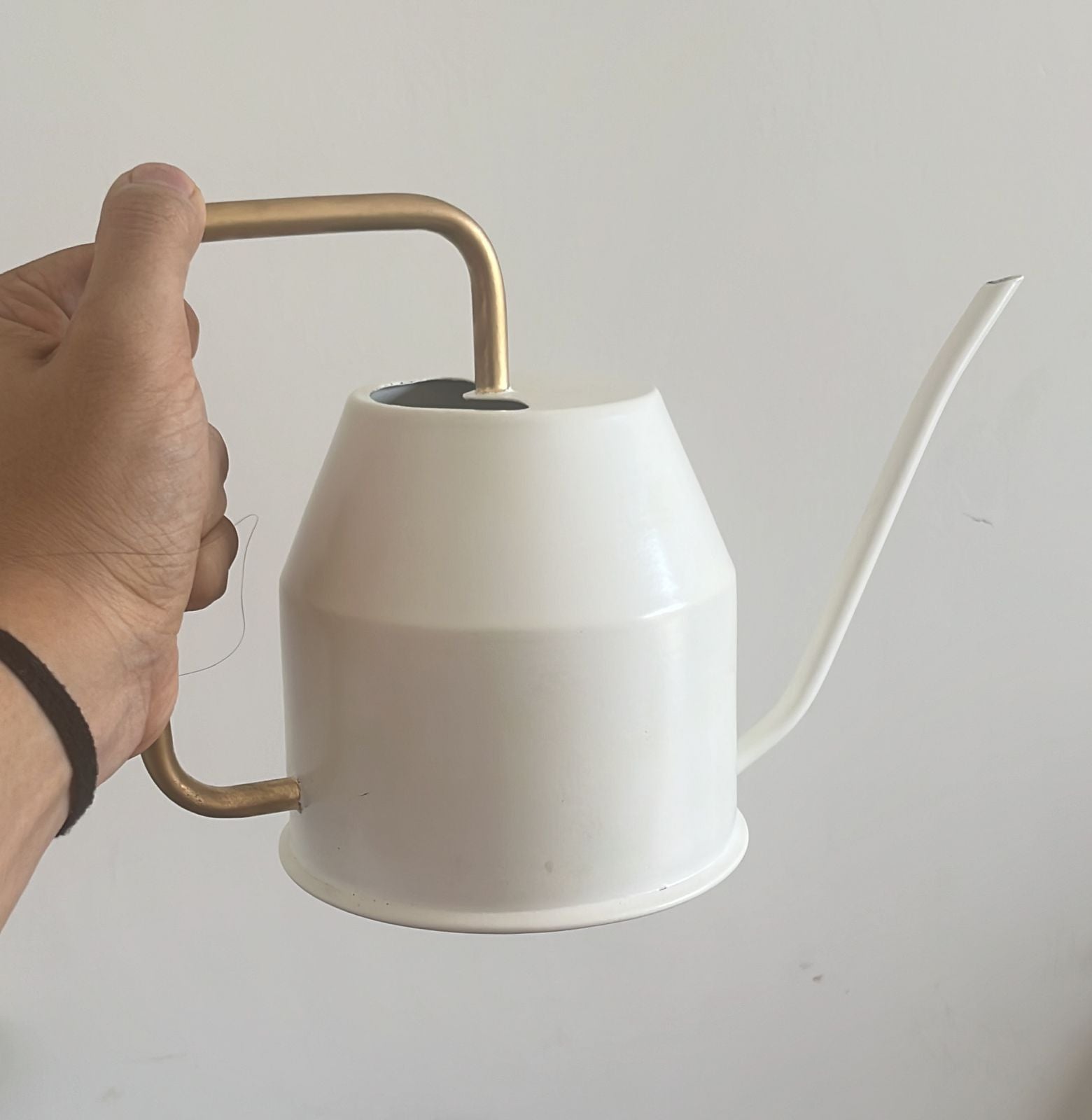 Ivory plastic watering can