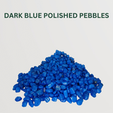 Polished Pebble Combo Dark Blue Polished Pebbles- Gardengram
