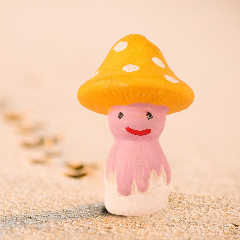 Yellow charming miniature doll