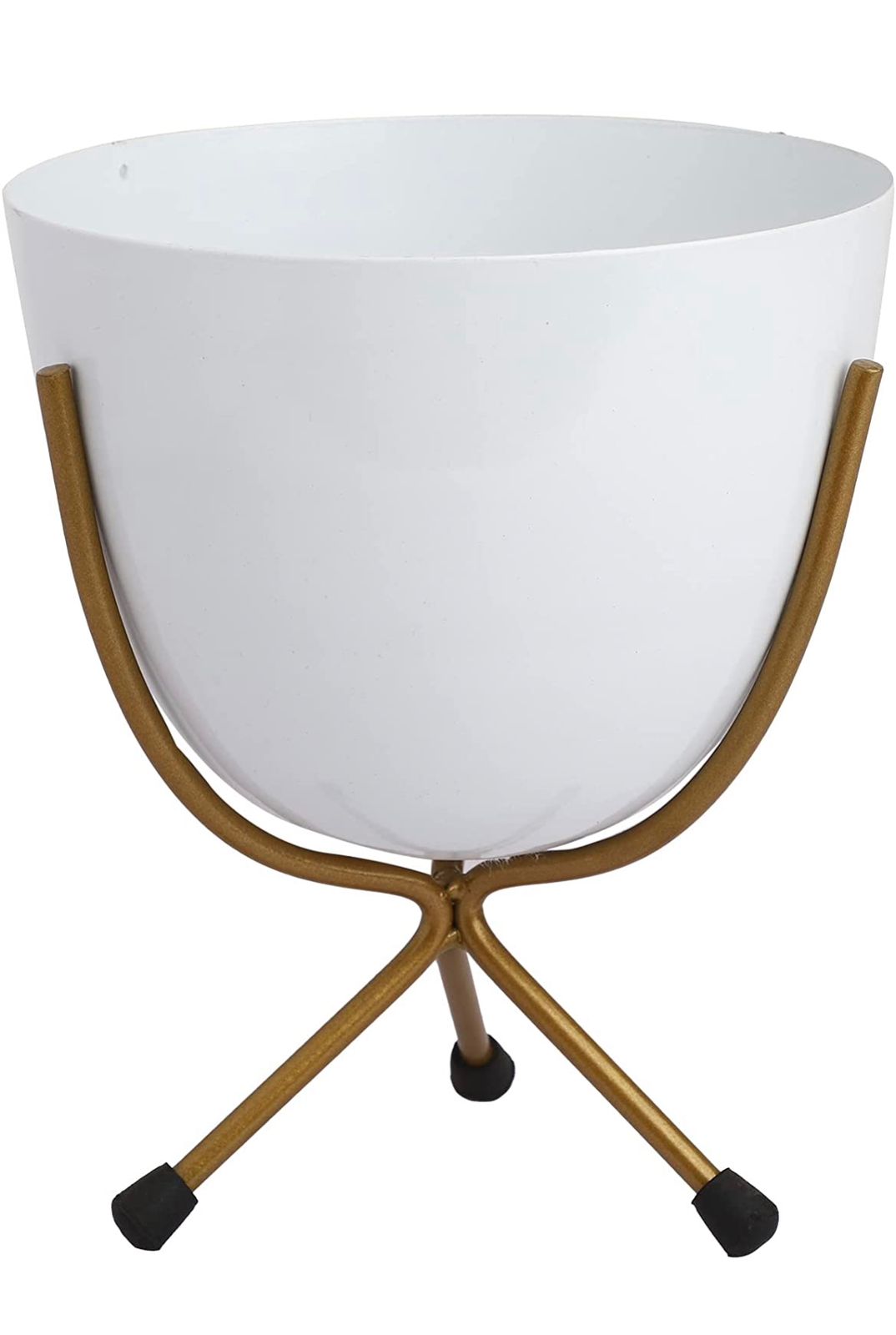 White egg pot for indoor decor