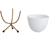 White egg pot for indoor decor