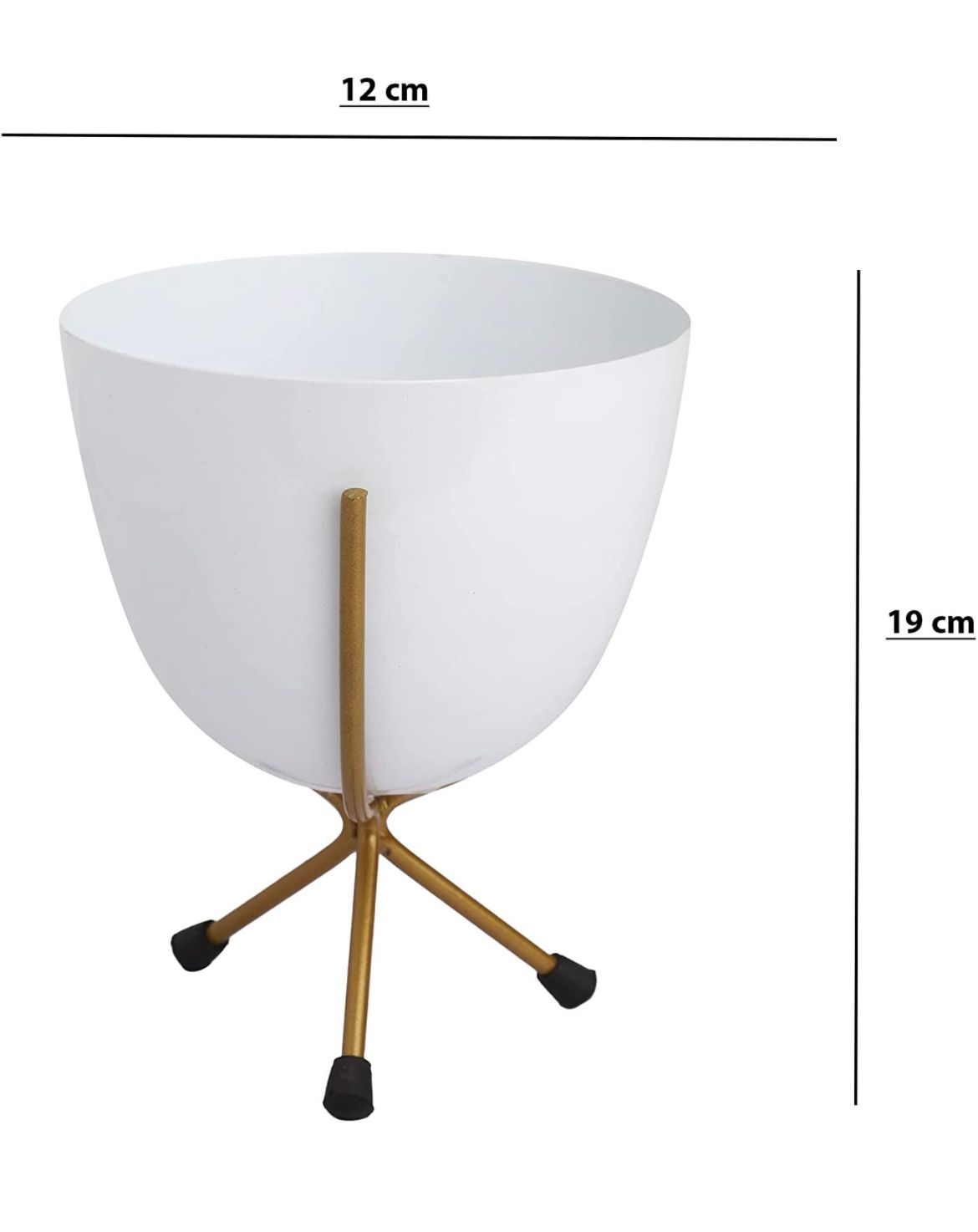 White egg pot for indoor decor