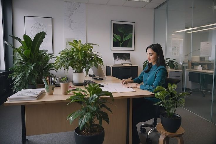 Boost Your Office Productivity with Indoor Plant Decor!