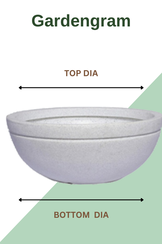 Big fountain-style Jasper plastic planter
