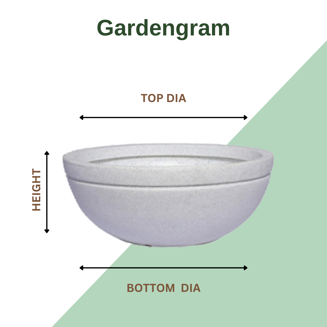 Big fountain-style Jasper plastic planter
