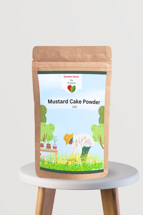 Mustard cake organic plant food
