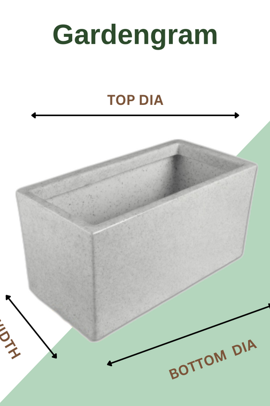 Rech Teck style plastic flower pot
