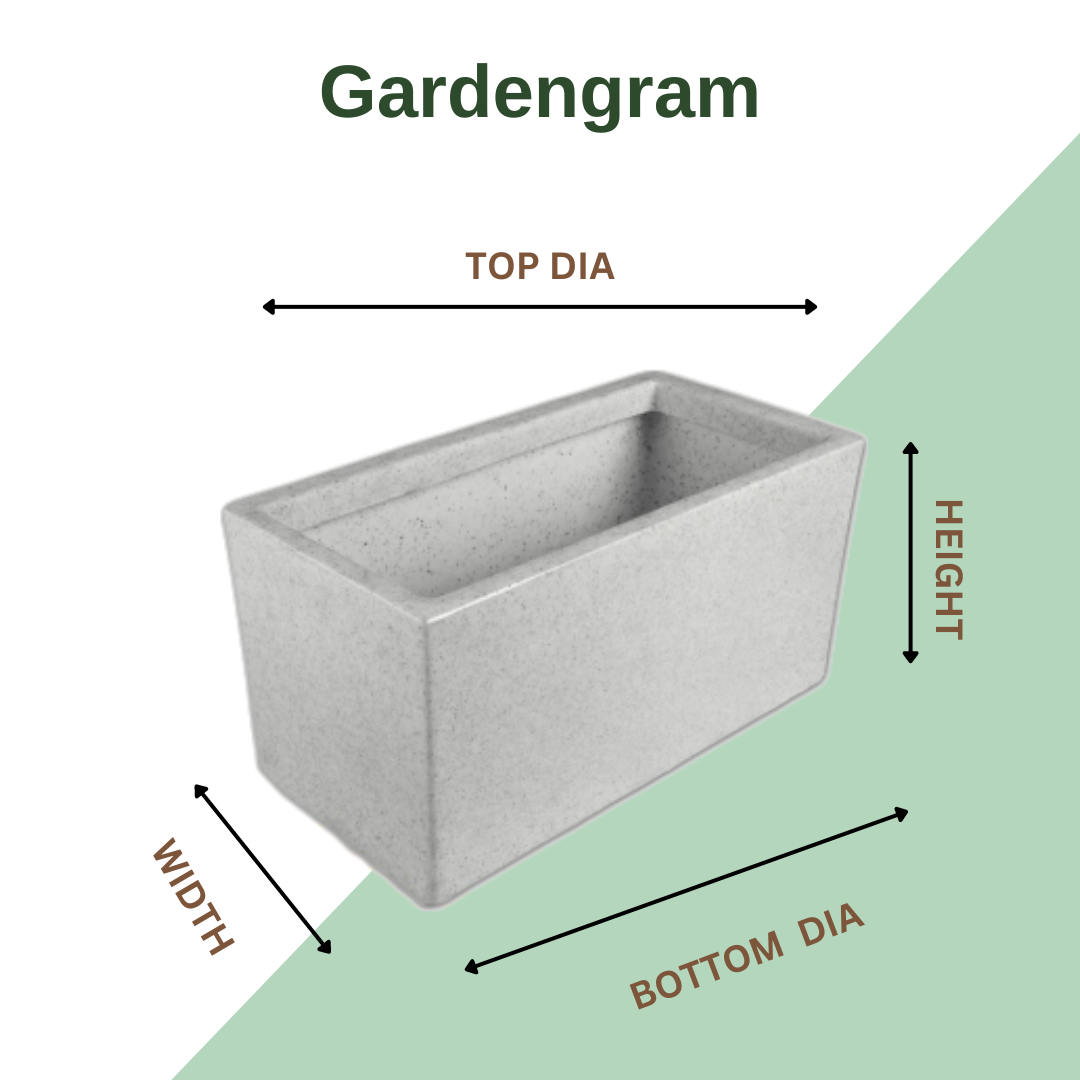 Rech Teck style plastic flower pot
