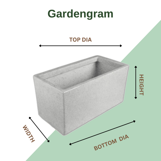 Rech Teck style plastic flower pot
