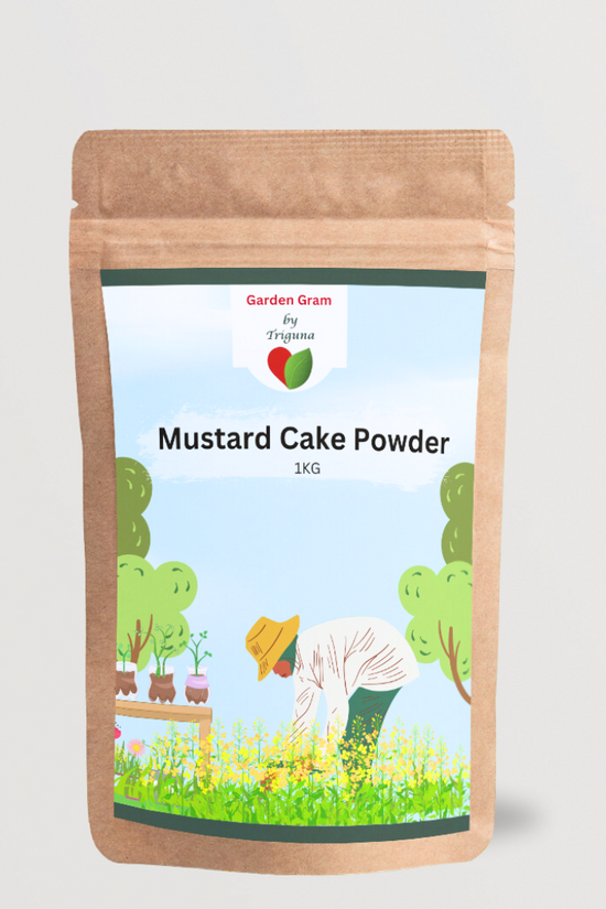 Mustard cake organic plant food
