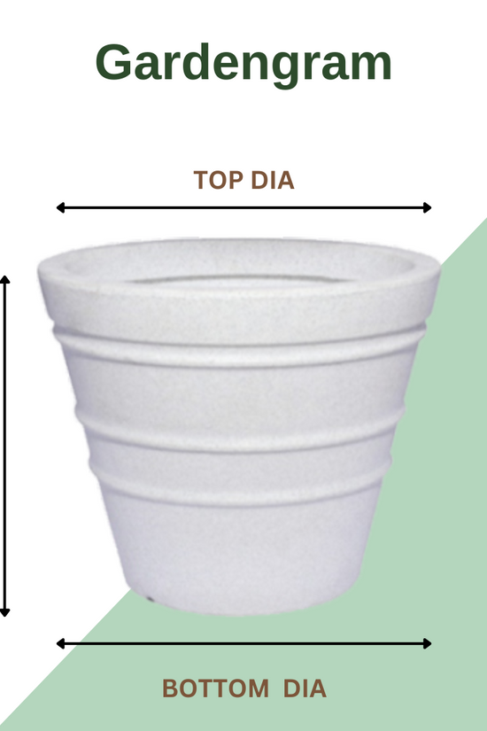 Floral design plastic flower pot
