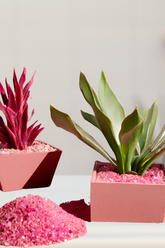 Mixed colored decorative garden sand
