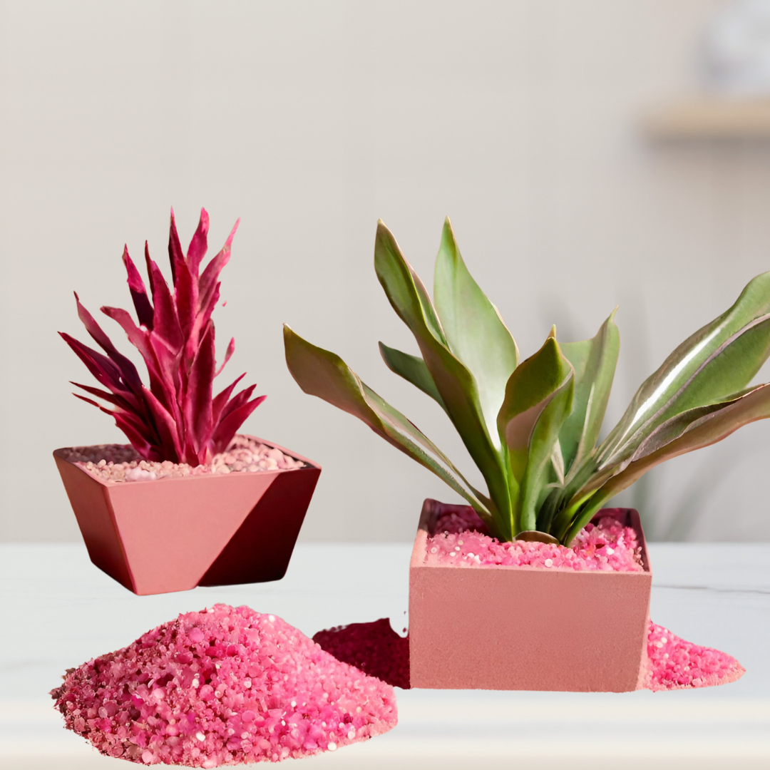 Mixed colored decorative garden sand
