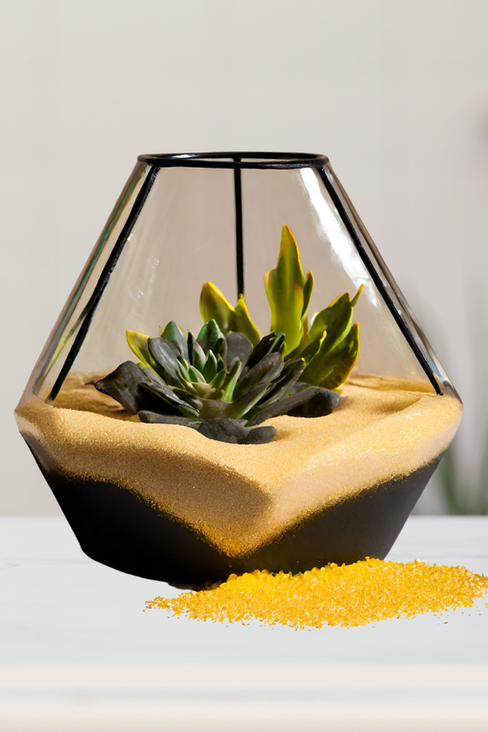 Mixed colored decorative garden sand
