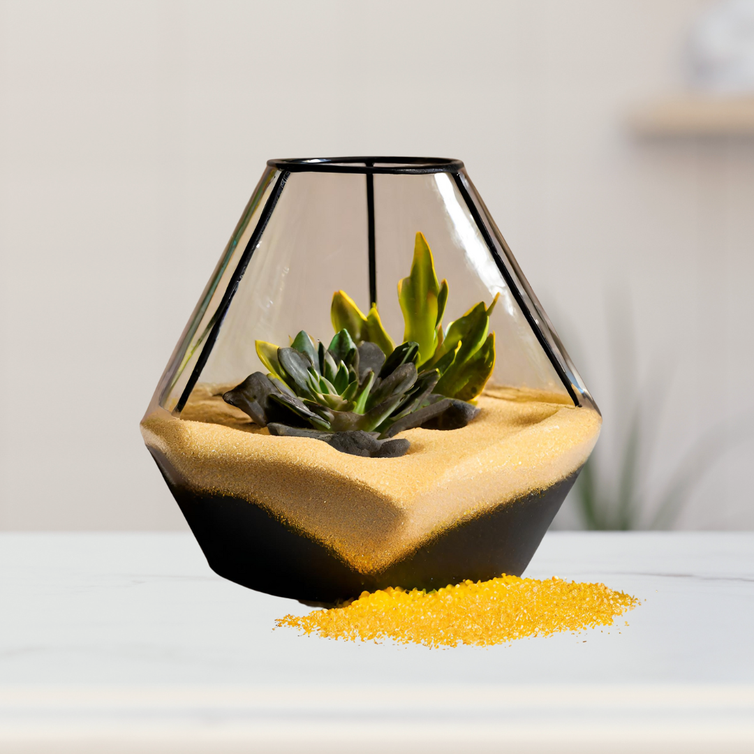 Mixed colored decorative garden sand
