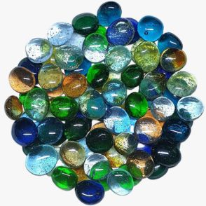 Decorative Glass Pebble Stones: Aquarium, Plant Pots, Garden, Home, Table & Outdoor Decoration