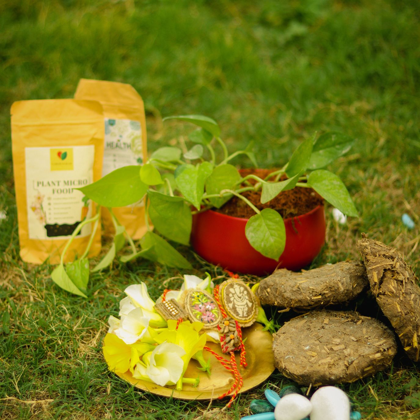 Rakhi combo gift for brother and sister-in-law
