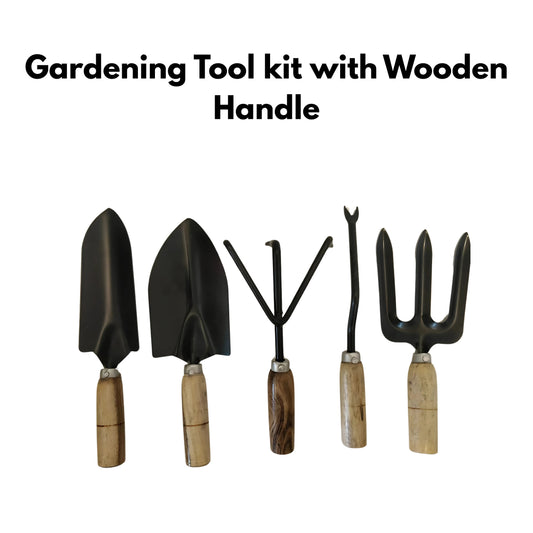 Gardening combo kit with tools and soil