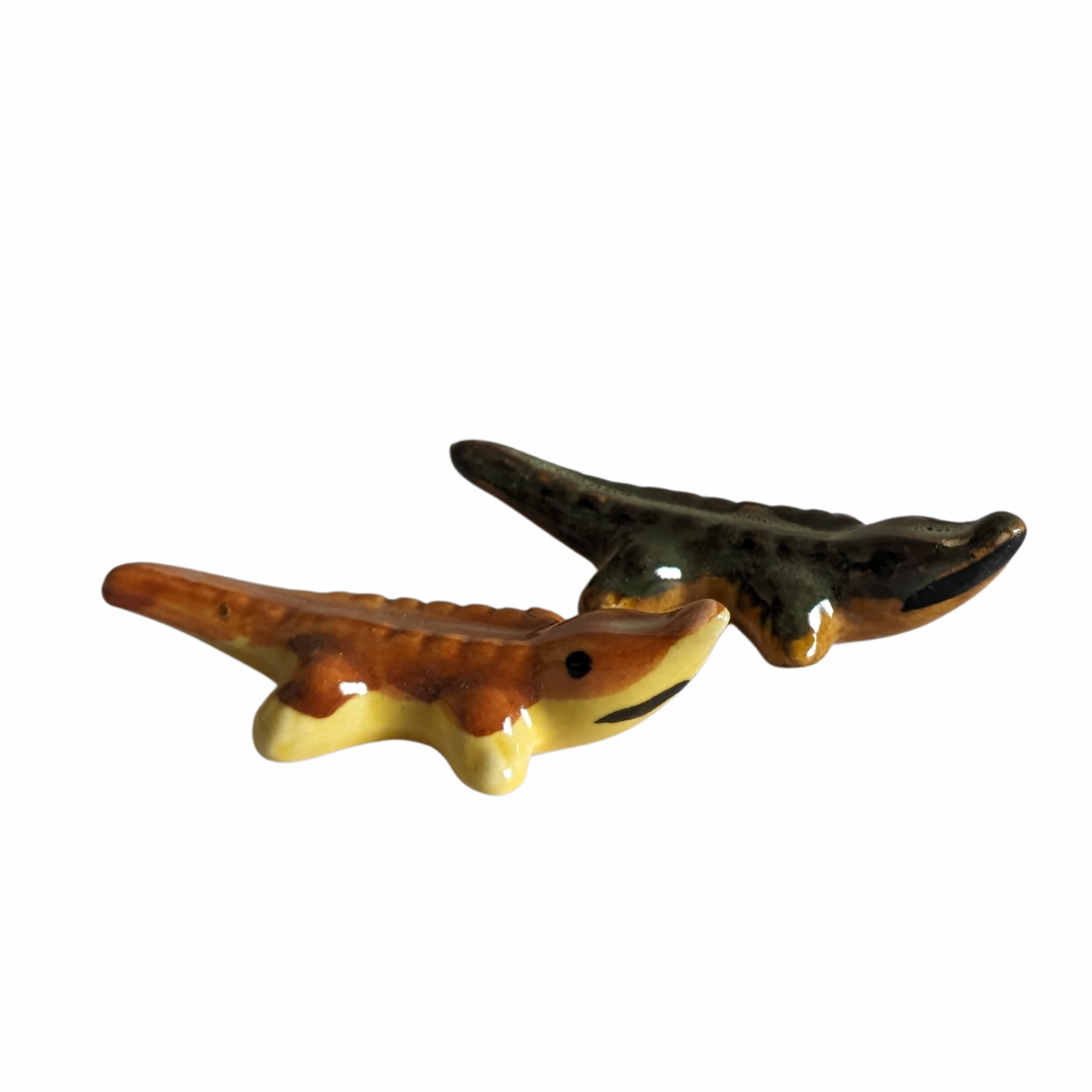 Garden miniature crocodile figurine