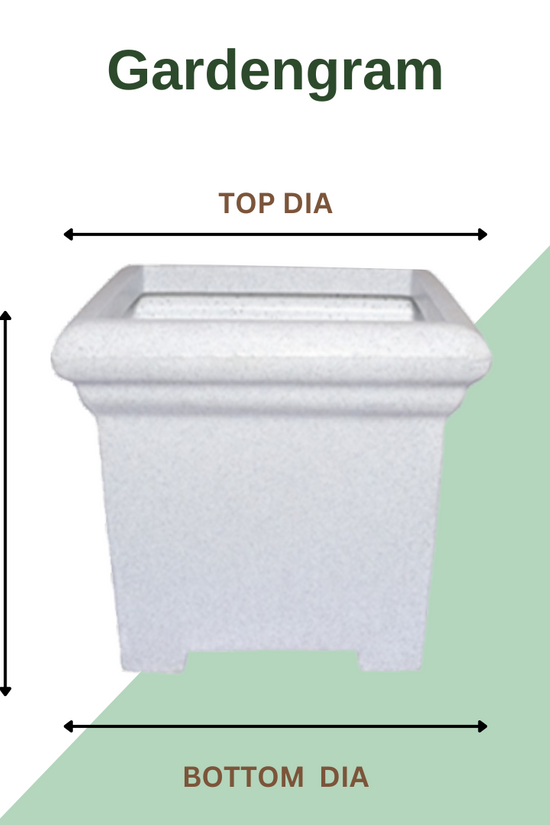 Crystal design planter - durable plastic
