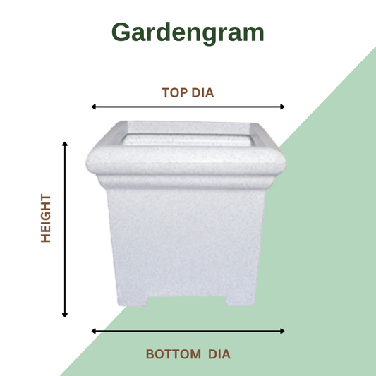 Crystal design planter - durable plastic
