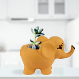 Cute Elephant Ceramic Planter