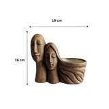 Brown Couple Planter