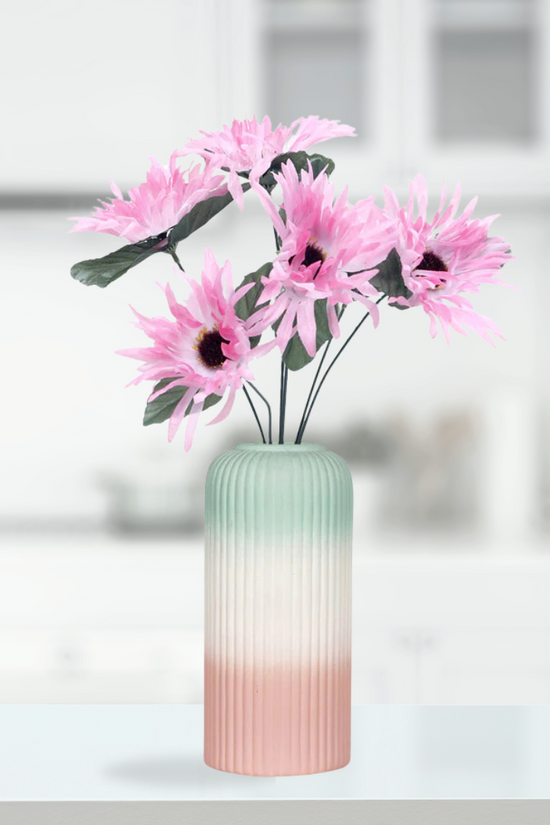 Elegant shaded long ceramic planter
