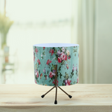 Floral-Printed Planter With Stand