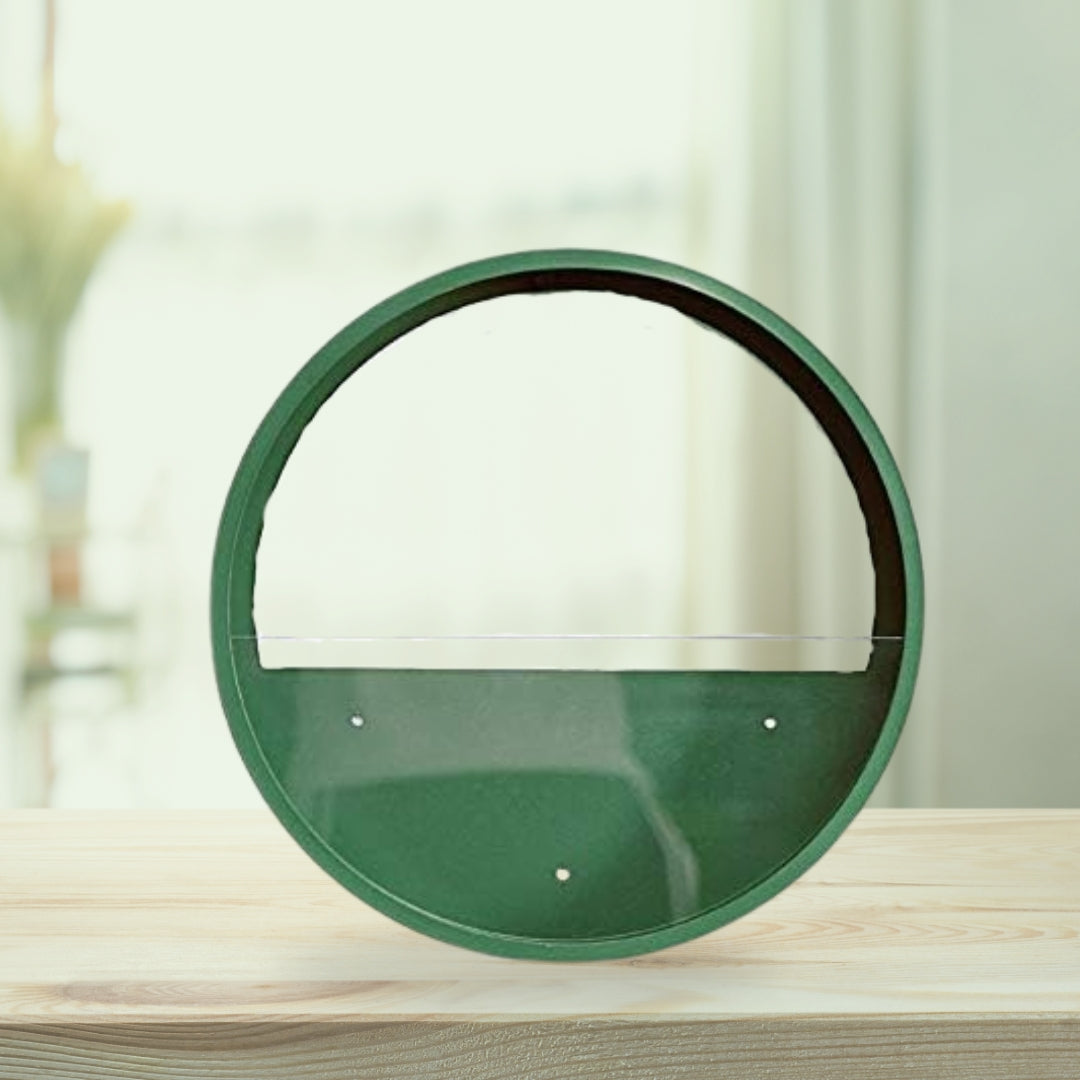 Green iron hanging planters for wall