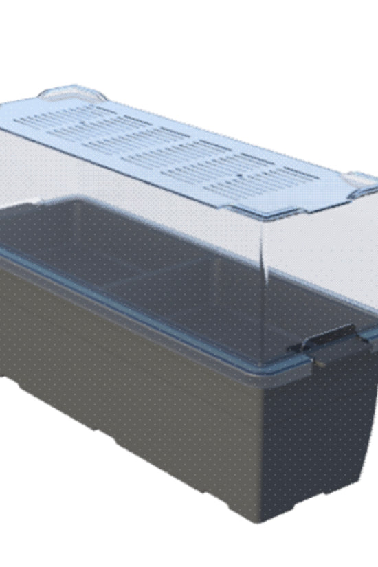 Black microgreens growing tray for kitchen gardening