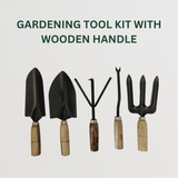 Gardening Essentials Combo Gardening Tool With Wooden Handle- Gardengram