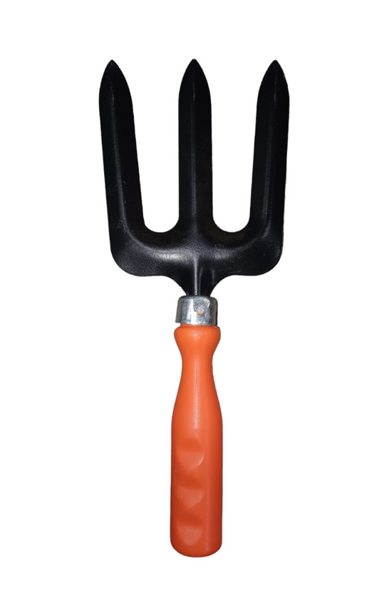 Gardening fork tool with PVC handle
