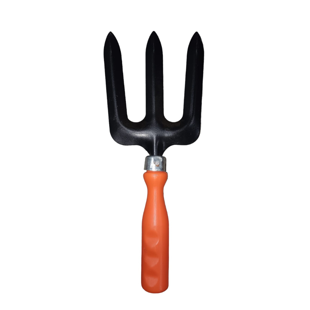 Gardening fork tool with PVC handle

