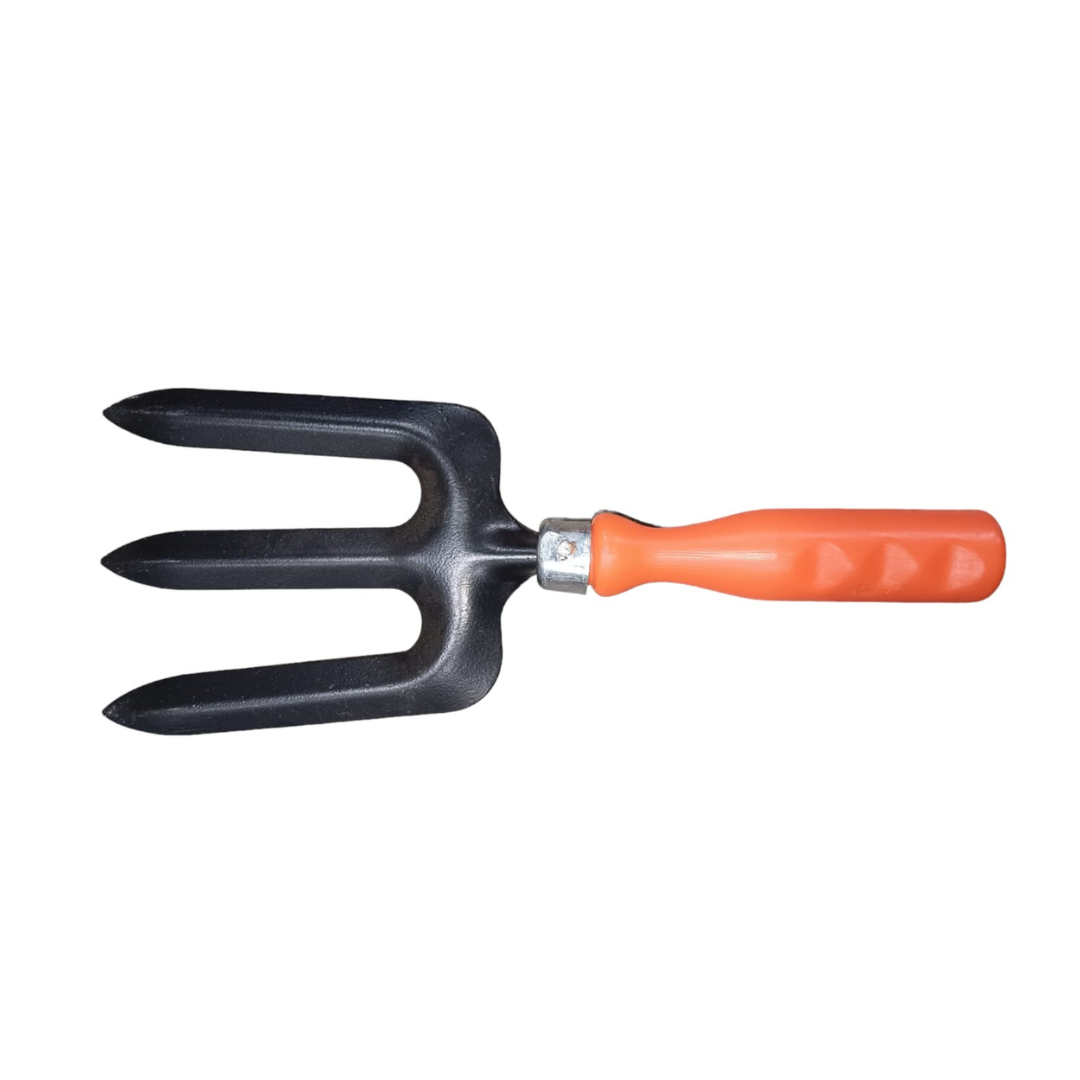 Gardening fork tool with PVC handle
