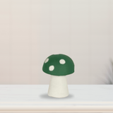 Miniature Green Mushroom with White Dots