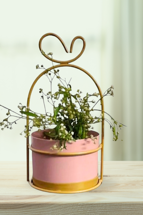 Ceramic heart planter for decor

