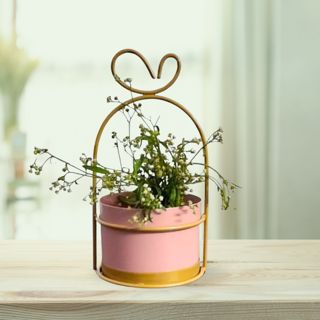 Ceramic heart planter for decor
