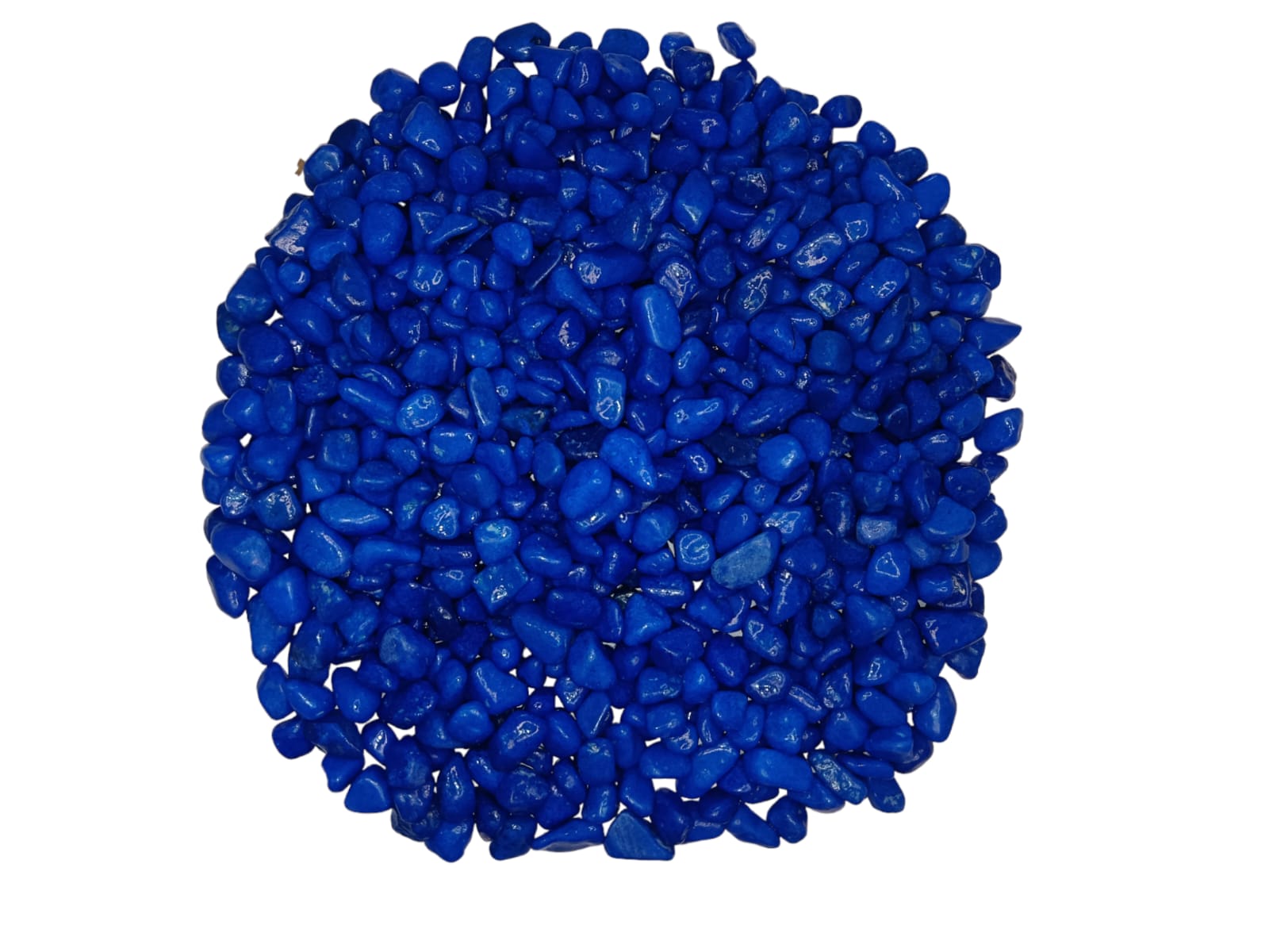 Dark blue polished decorative pebbles
