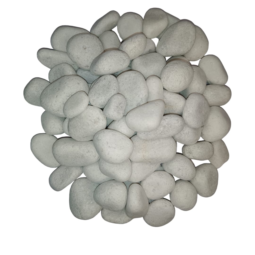 Unpolished white pebbles - Gardengram
