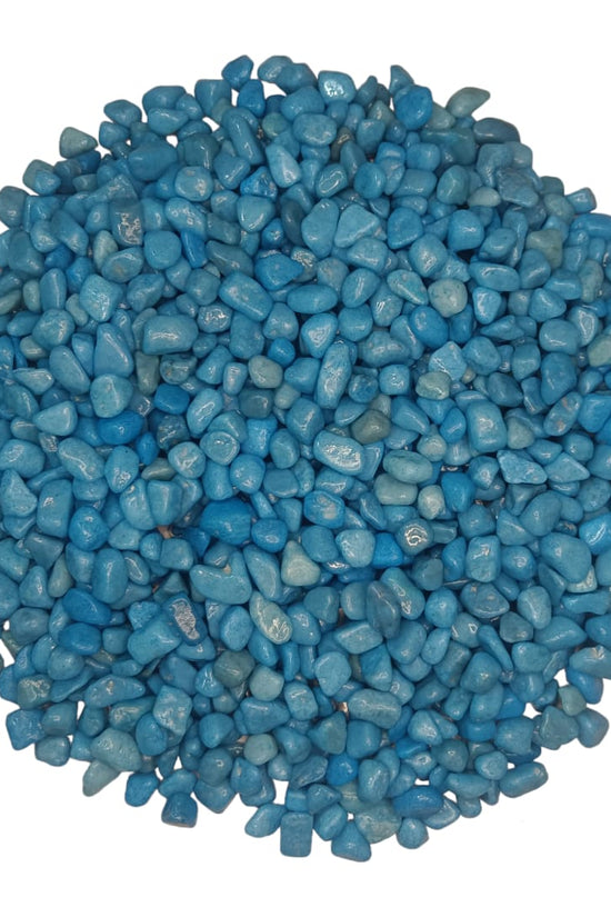 Sky blue polished stones
