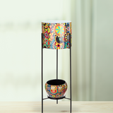 Metal Rangoli Planter With Double Decker Stand