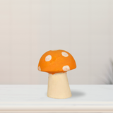 Miniature Mushroom Small Deep Saffron