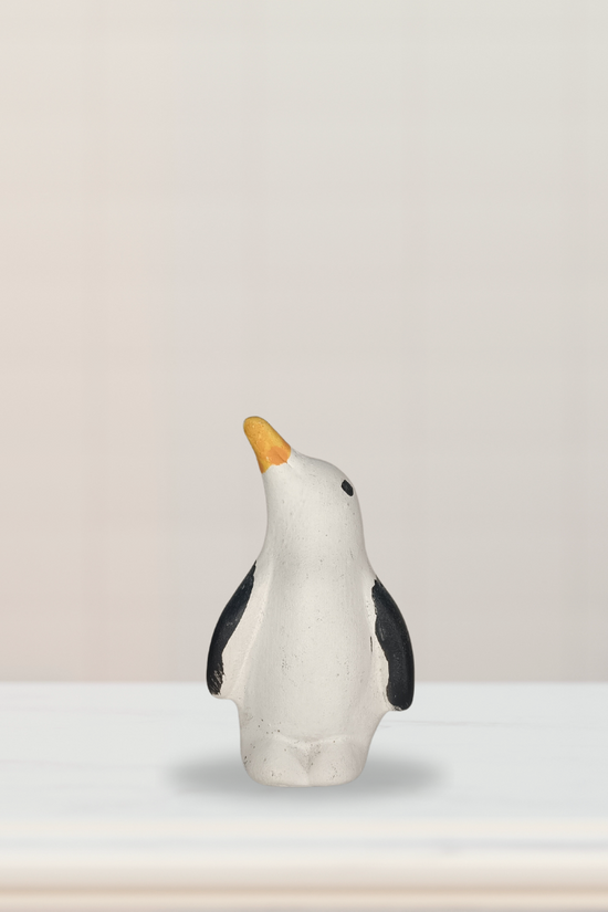 Miniature penguin garden decor piece
