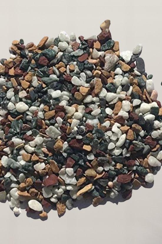 White marble chips for decoration
